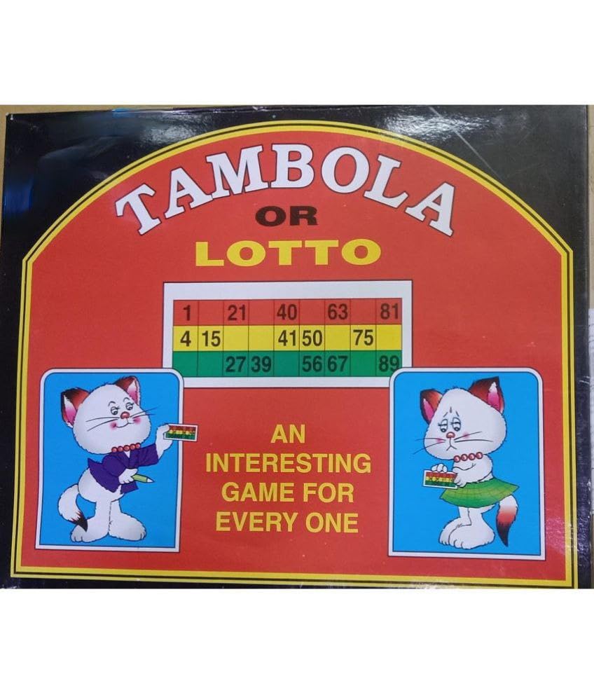 New Tambola Game Set with 90 Numbers and 300 Tickets Housie Family Entertainment Board Game