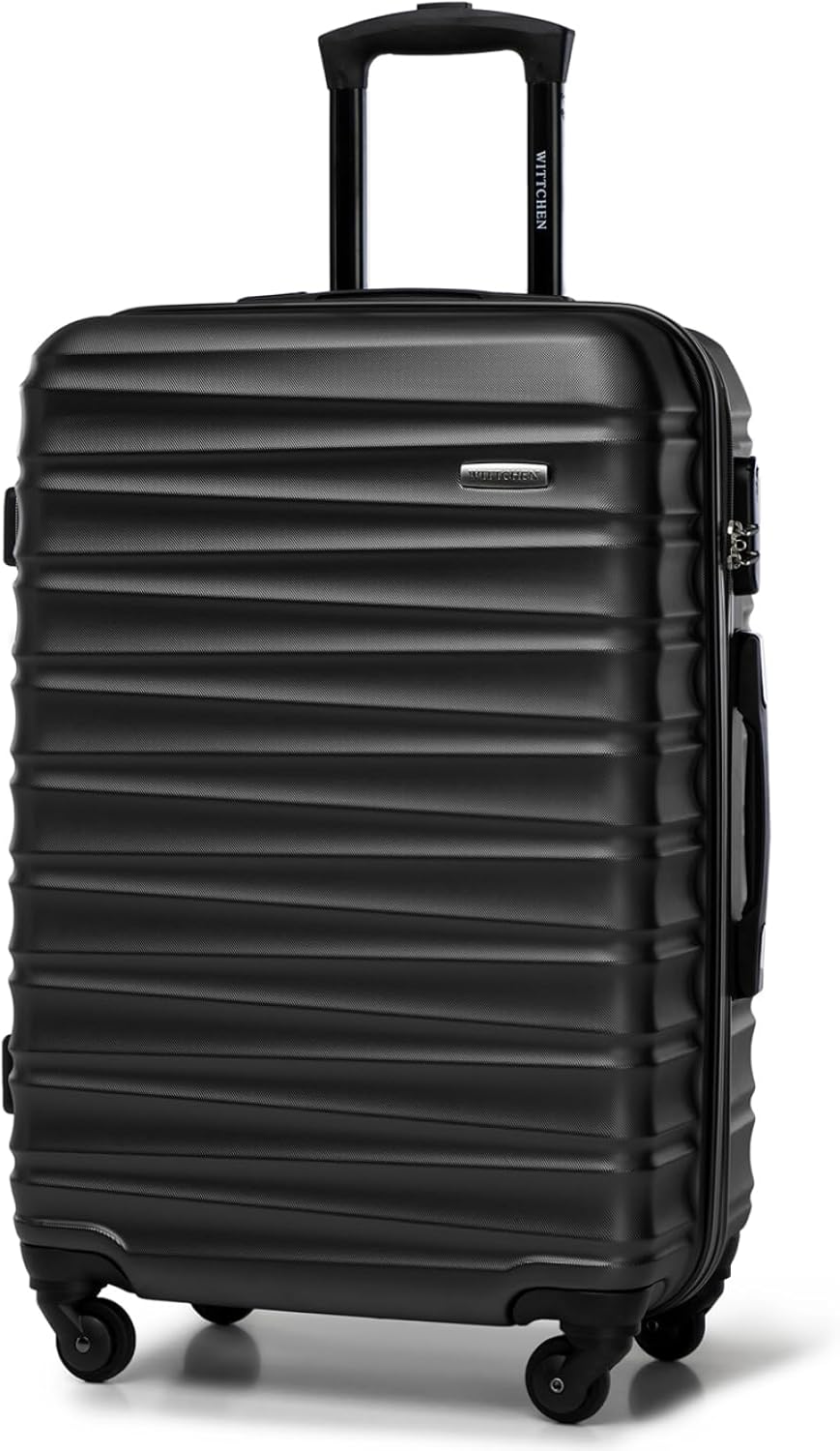 WITTCHEN Travel Suitcase Hand Luggage Suitcase Cabin, Black, Medium Suitcase WITTCHEN Travel Suitcase Hand Luggage Suitcase Cabin, Black, Medium Suitcase