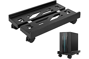 Adjustable Mobile CPU Stand: Optimize Your Desk Space with Enhanced Mobility