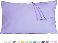 Vista 21 de Juego de 2 fundas de almohada estándar de tejido de percal de algodón tamaño Queen, preencogidas, transpirables e hipoalergénicas, juego de 2