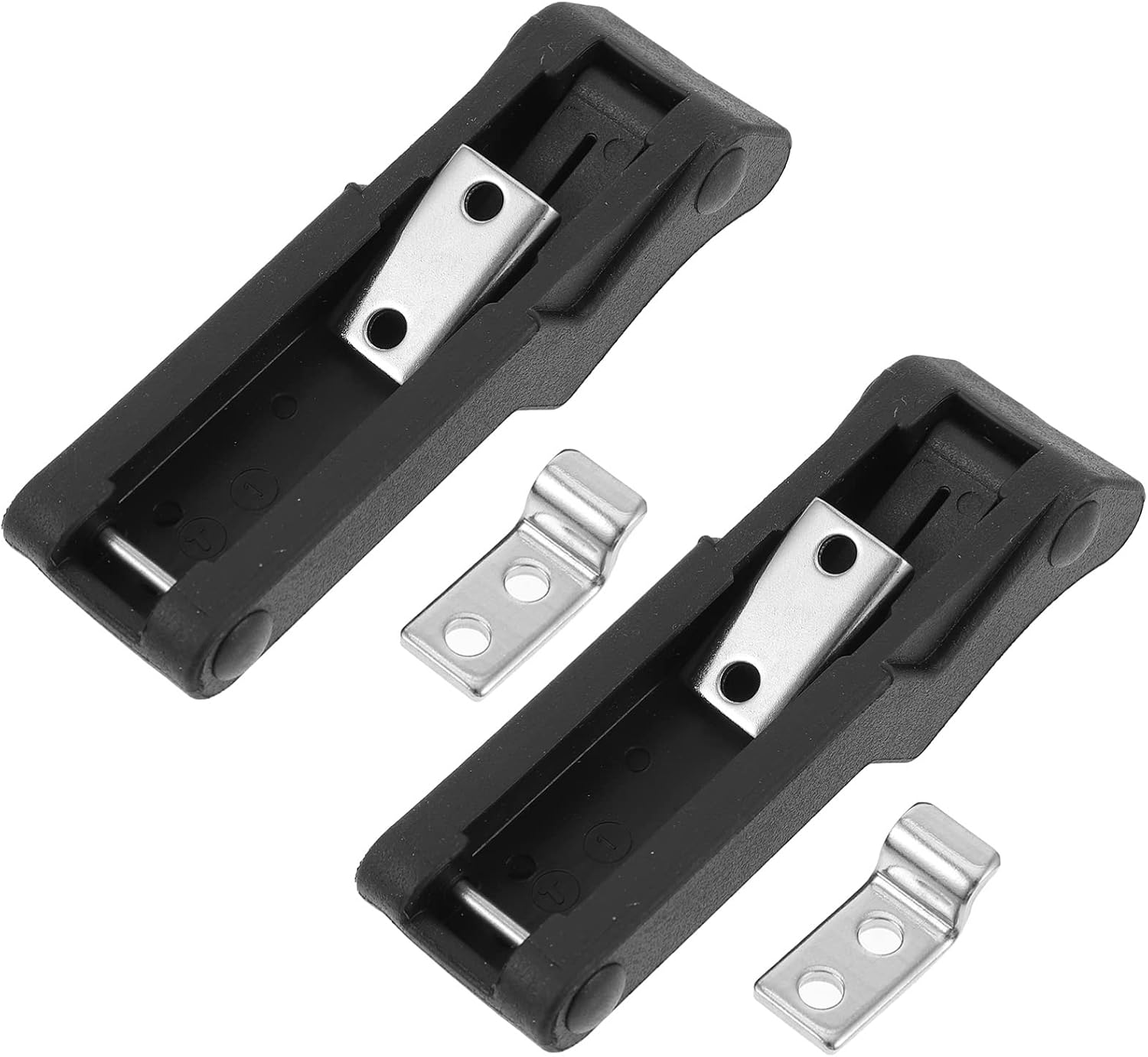 2 Pack Flexible Rubber Stainless Steel Over Center Door Draw Latch