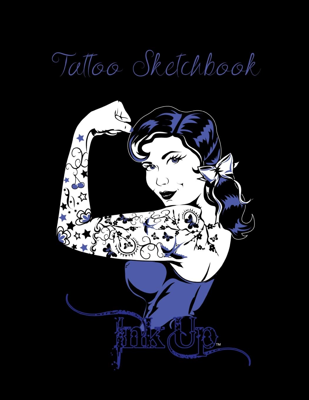 Tattoo Sketchbook: Notebook for Tattoo Artists, 100 Pages for Drawing, Doodling, Sketching Ink Designs, Large (8.5 x 11"), Gift for Tattoo Artists