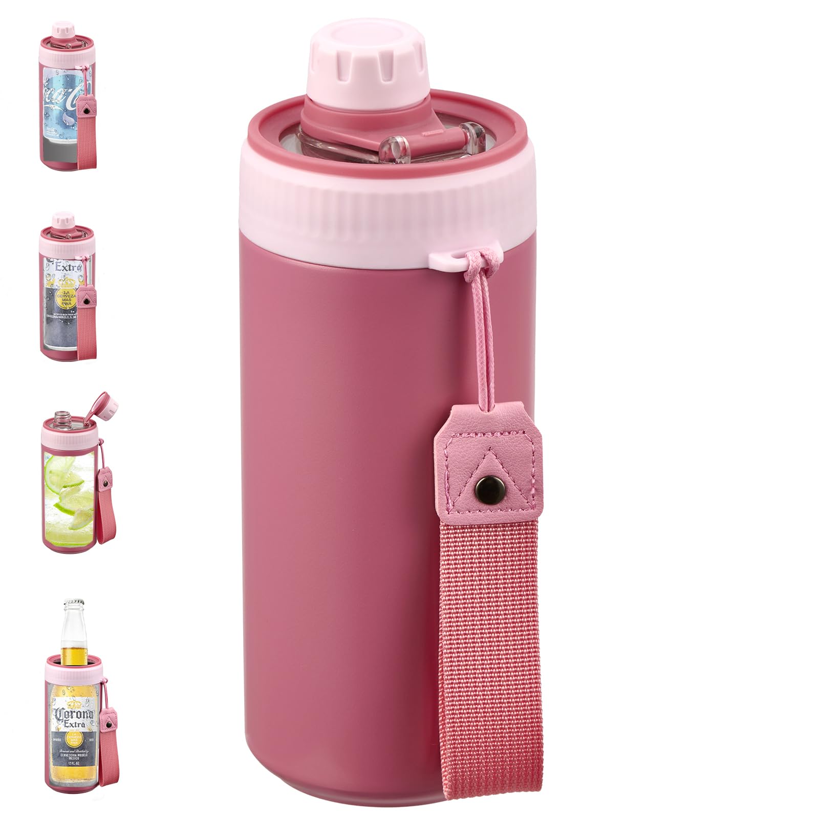 Porte-bouteille isotherme MAISON HUIS anti-condensation en acier inoxydable double paroi 355ml