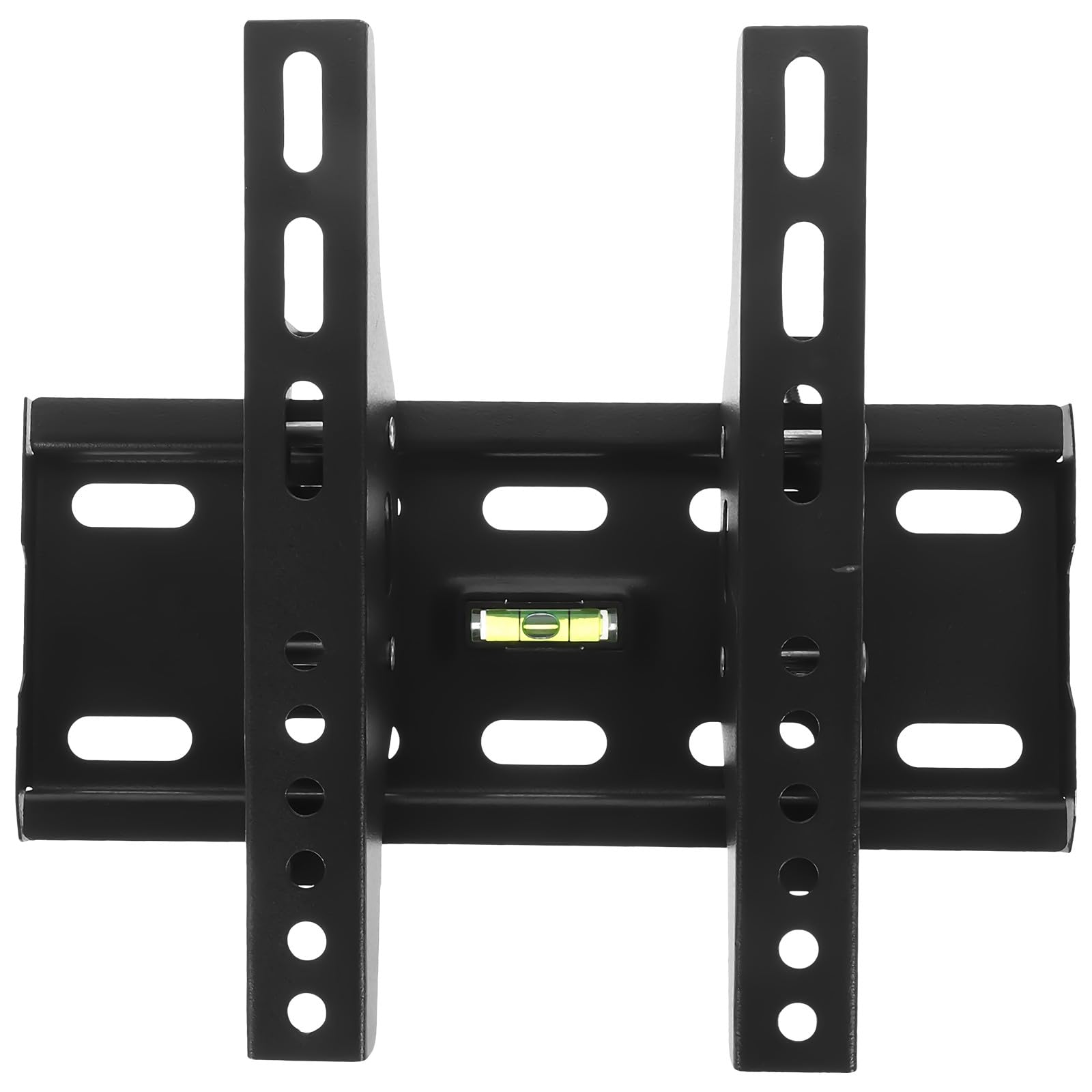Uonlytech Supporto Tv da Parete Fisso in Ferro Nero 15-42 Pollici Distanza Fori 200x200mm, Installazione Facile e Salvaspazio per Soggiorno e Camera