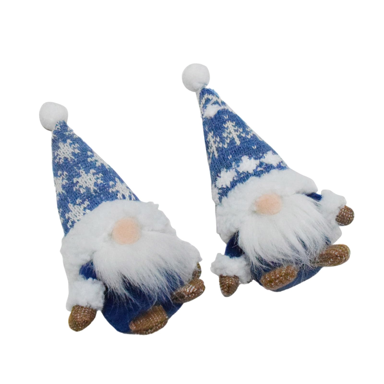 Hsioluted 1 Pair Christmas Gnomes Dolls Figurines Plush Table Decoration for Holiday Gifting Dwarf Polyester Ornament for Tabletop Christmas Gnomes Dolls
