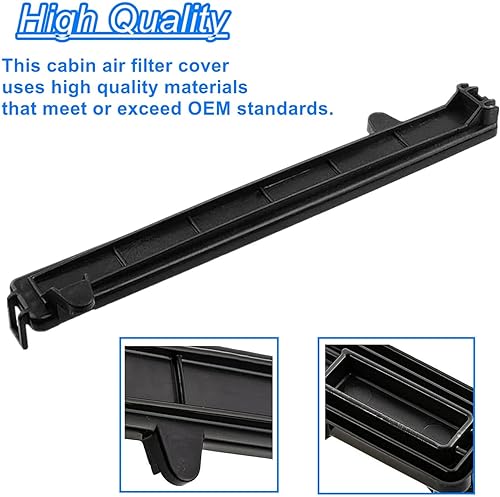 Miniatura 5 de Placa de cubierta de filtro de aire de cabina, puerta de acceso de filtro de aire acondicionado de cabina compatible con Jeep Cherokee 2014 2015