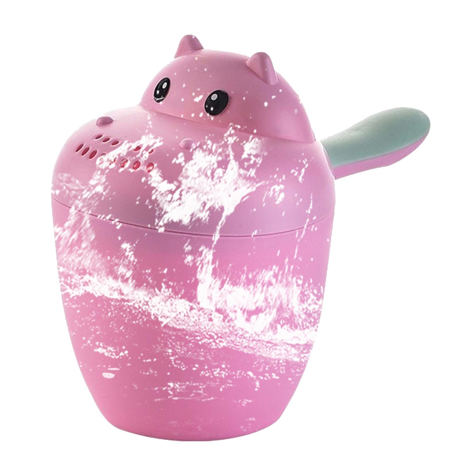 Misaakoeq Baby Shampoo Rinser,Hippopotamus Shampoo Rinse Cup - Baby Bath Pail Tear Baby Rinser Pail Protecting Eyes for Kid