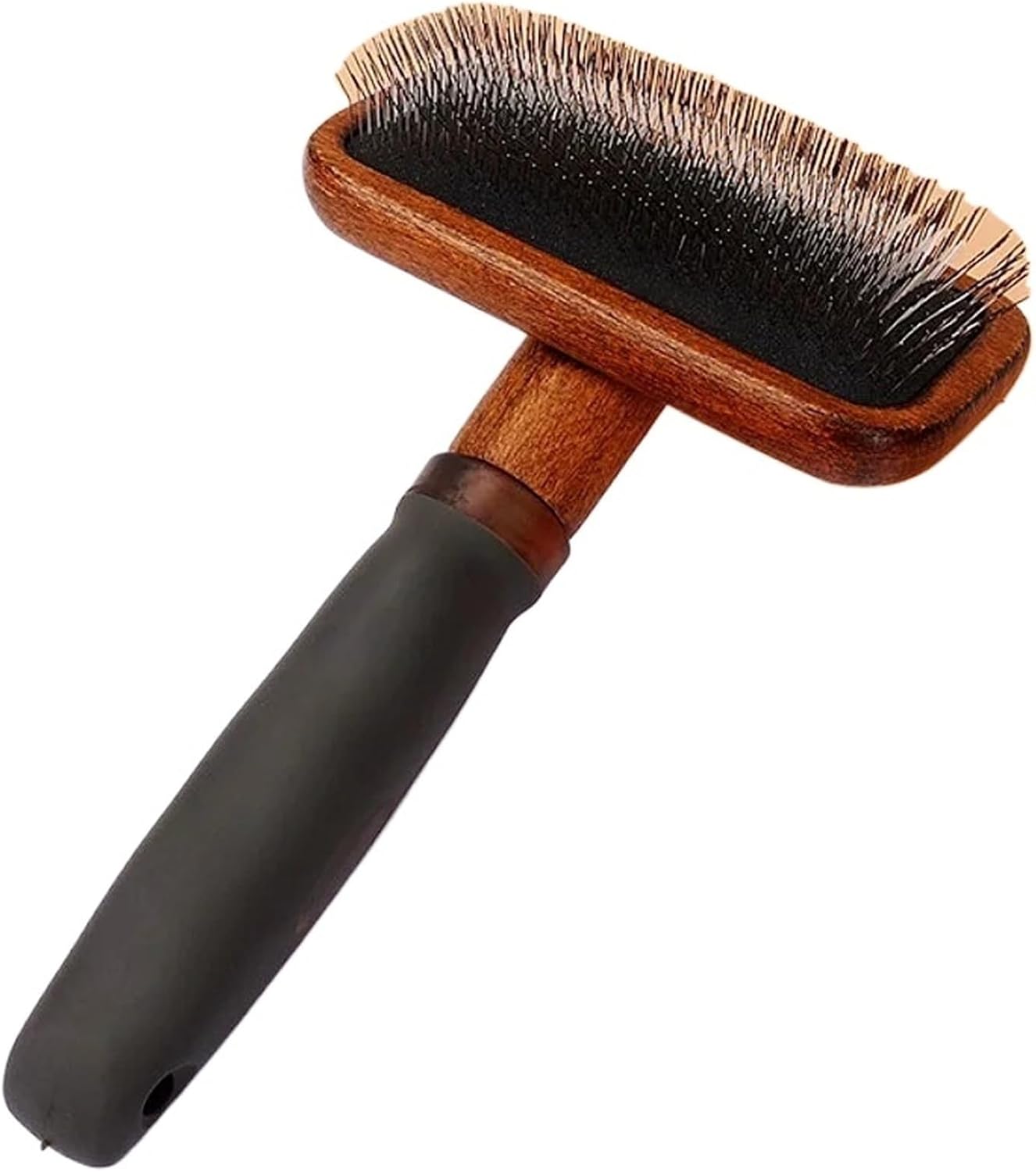 Wooden Dog Comb and Brush for Long Hair, Pet Hair Removal and Massage Tool