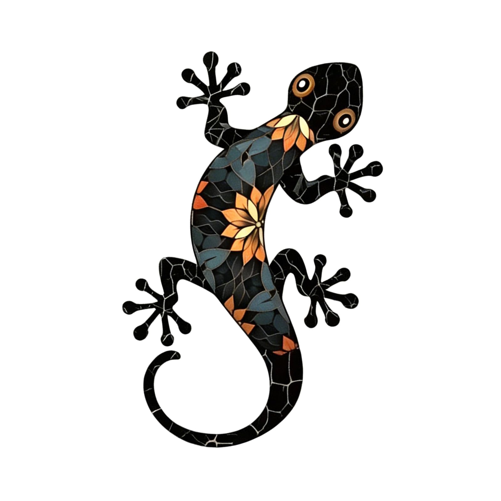 Elnwnnkc Metal Lizards Wall Decor Outdoor Hanging Decorations for Home Garden Yard Ornament Gekkota Wall Art Decors Metal Decor Outdoor Garden Fence Art