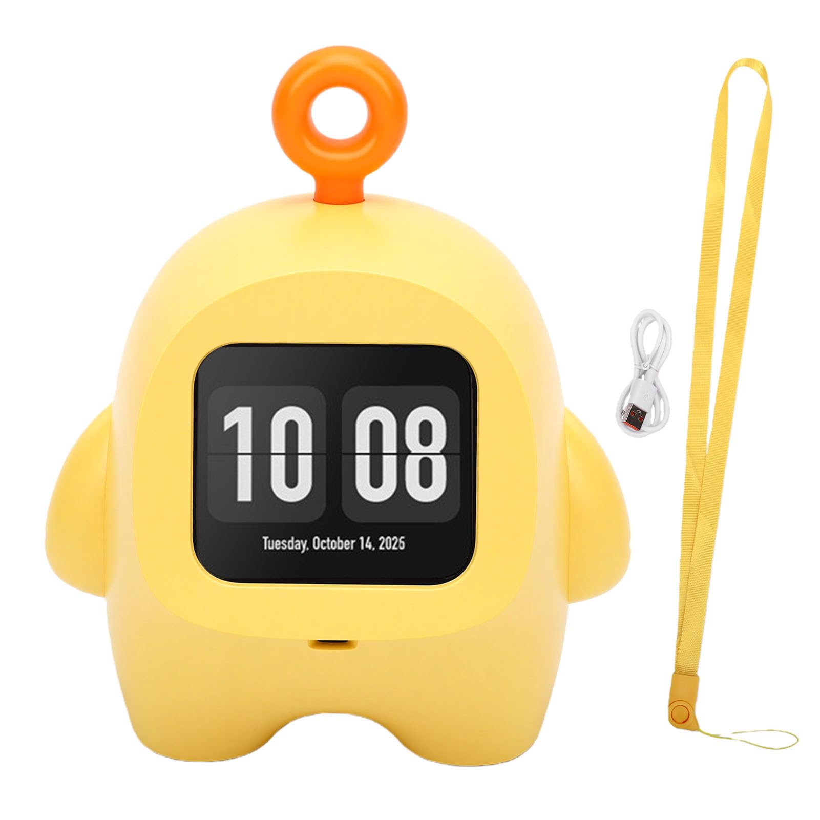 Aramox Robot Vocal AI, Jouet Compagnon Intelligent Interactif ABS avec 37 Langues, Réveil Narratif, Chat Vocal, Jouet d'apprentissage Portable 1200 MAh pour Enfants, Maison, Voyage, école (Yellow)