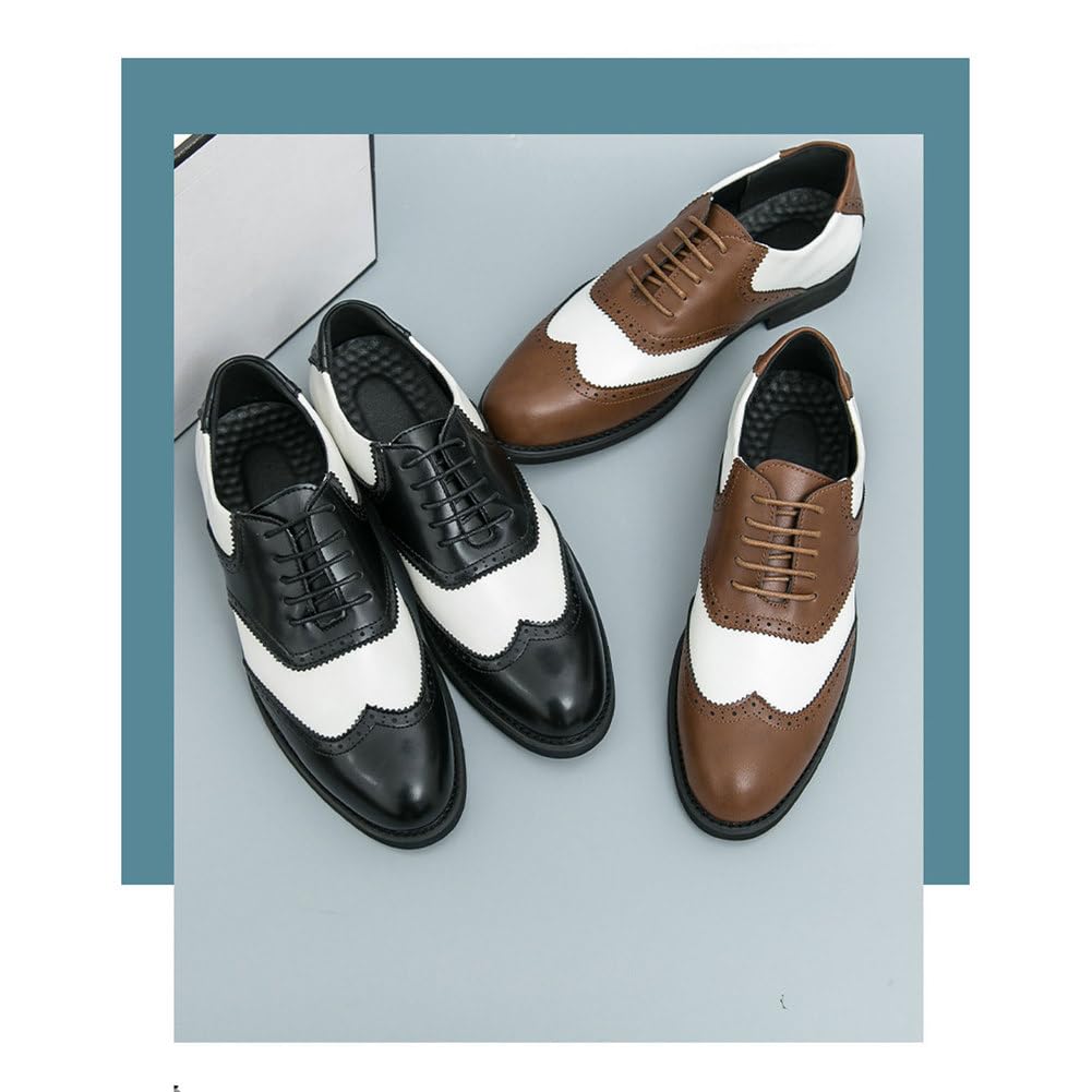 Scarpe Eleganti da Uomo Brogue Comode Classiche Stringate Oxford