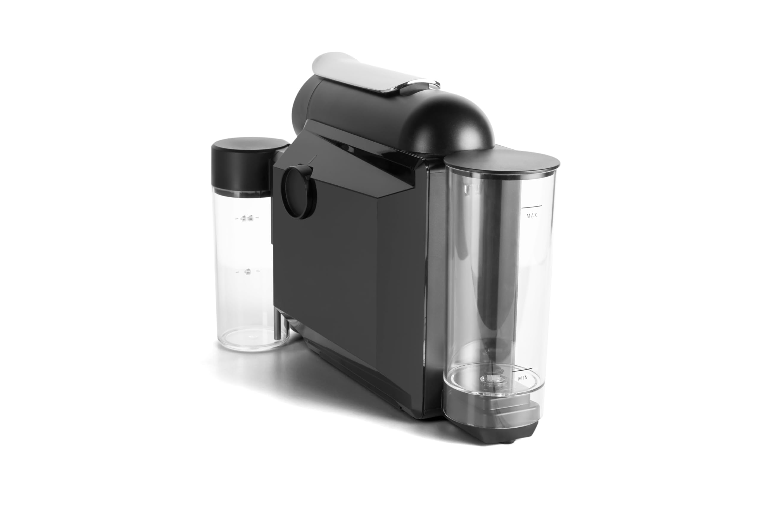 Delta Q MiniMilkQool Negra - Cafetera para cápsulas Depósito para leche. Compacta Versátil y Minimalista - Fácil de usar
