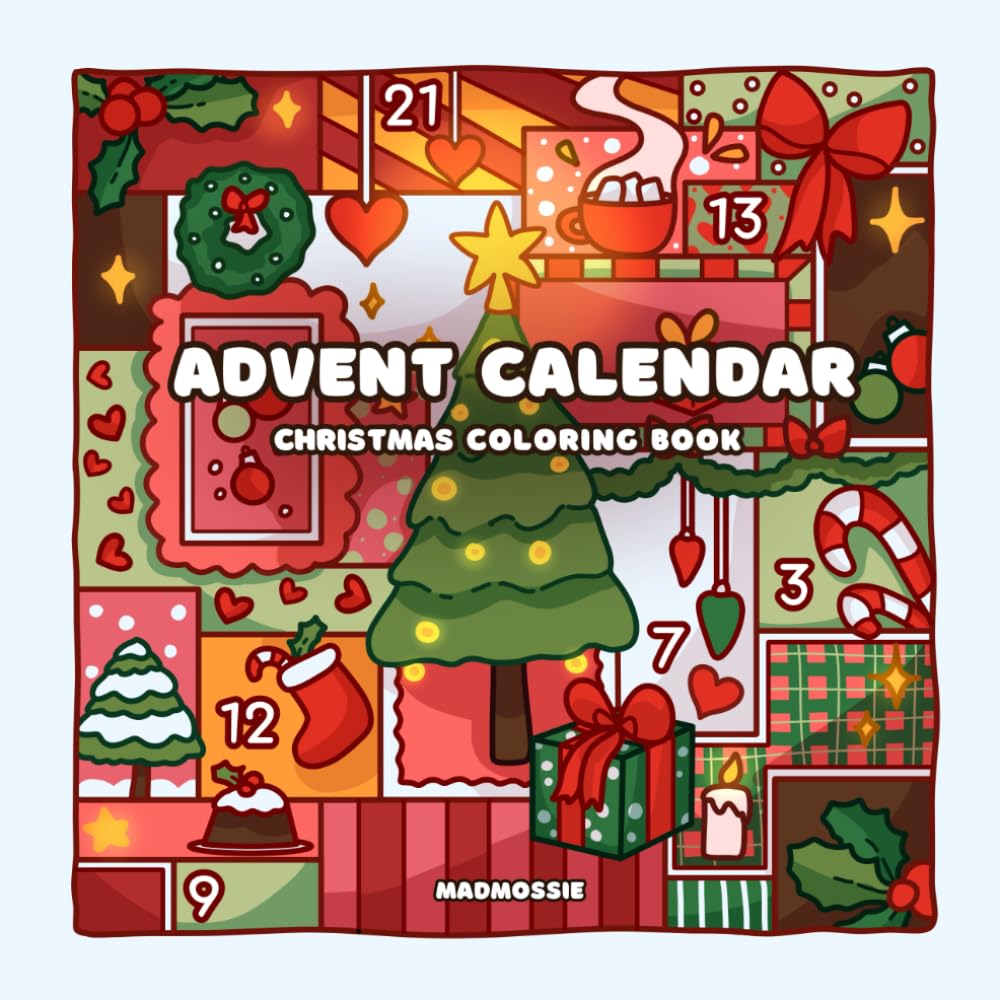 Advent Calendar: Christmas coloring book