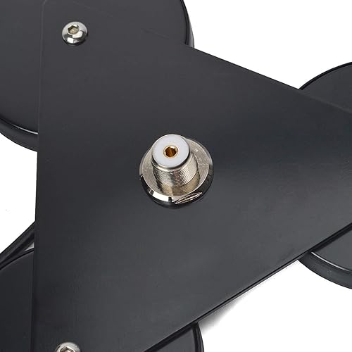 Miniatura 3 de HYS Antena de montaje magnético UHF-hembra (SO239), base magnética anticorrosión resistente, soporte de antena con cable RG-58 de 16.4 ft16.4 pies