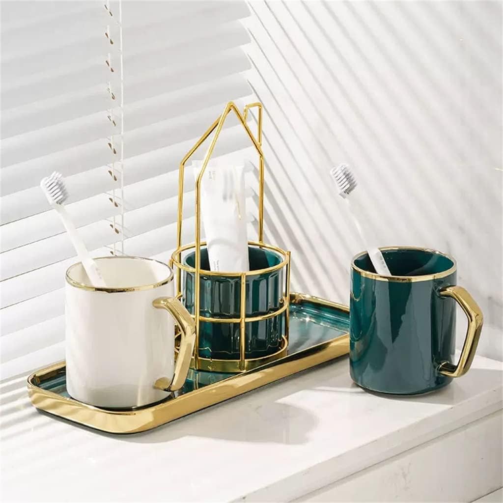 Toothbrushing Cup for A Couple Household Mouthwash Cup Tooth Jar Wash Cup Set