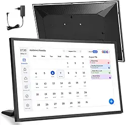 15.6 Polegadas Calendário Digital Inteligente E Gráfico Tarefas, Planner, Porta Retrato Digital, Para Agendamento Familiar, Tela Sensível Ao Toque Hd Interativa, 110-220V