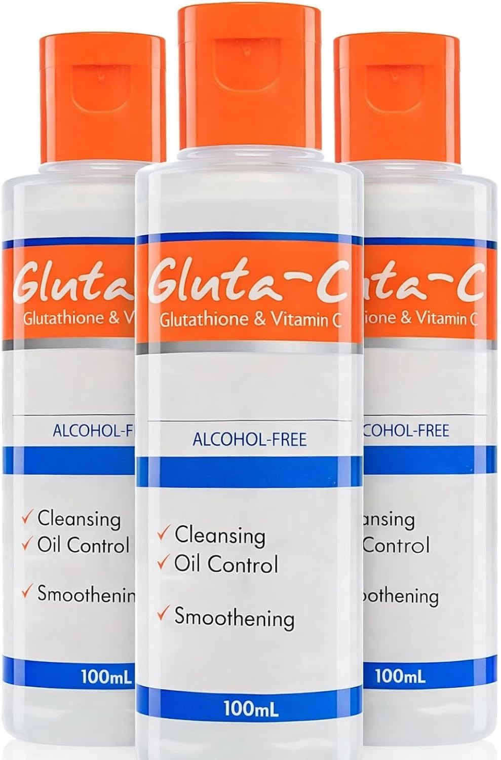 Gluta-C Facial Toner Hydration Nourishing Soft Smooth Revitalizing Supple Texture Healthy Glow Balanced Daily Skincare Gentle Comfort - 100ml x 5 Bottles