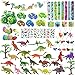 Dinosaure Party Jouet, Anniversaire Dinosaure Cadeau Oeuf Dinosaure Figurine Masque Slap Bracelet Tatouage Porte Clés Anniversaire Bannière et Ballons pour Enfants Faveurs Fête
