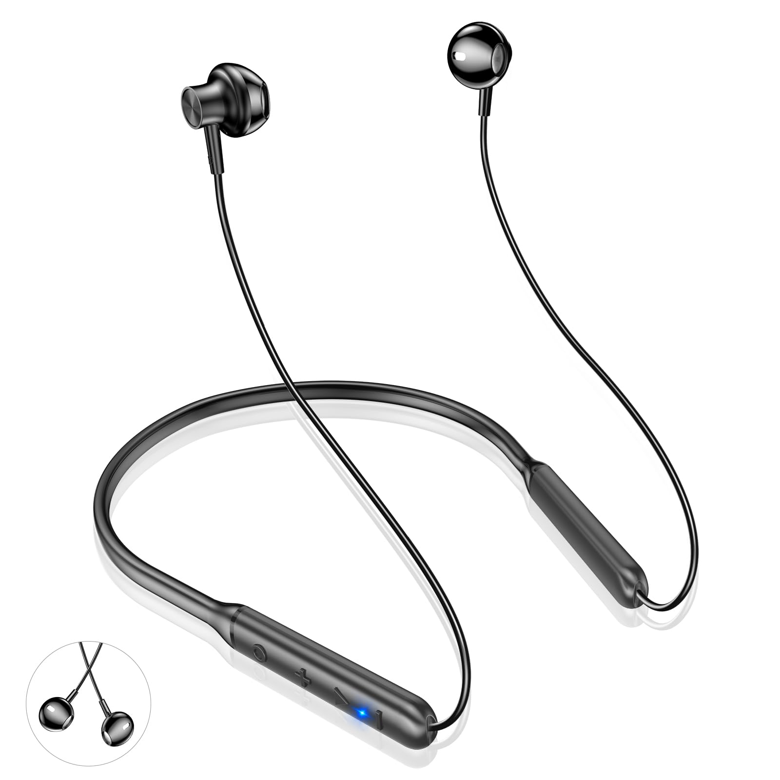 【2025新登場ネックバンドイヤホン◎38時間連続再生◎イヤホン Bluetooth 】 ネックバンド ワイヤレスイヤホン Bluetooth5.3技術 ブルートゥースイヤホン CVC8.0ノイズキャンセリング イヤホン Type-C急速充電 スポーツ ワイヤレスイヤホン 首掛け マルチポイント マグネット 自動ペアリング ゲーム/音楽/ビジネス/運動 技適認証済 日本語説明書付き