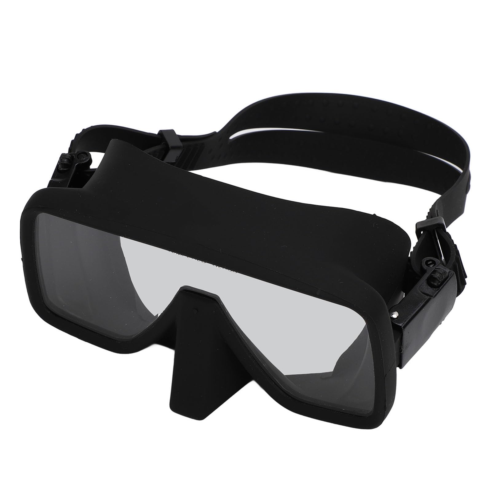 Schimer Gafas de Buceo Silicona Negra HD Vidrio Templado a Prueba de Fugas para Buceo y Snorkel 1 Unidad
