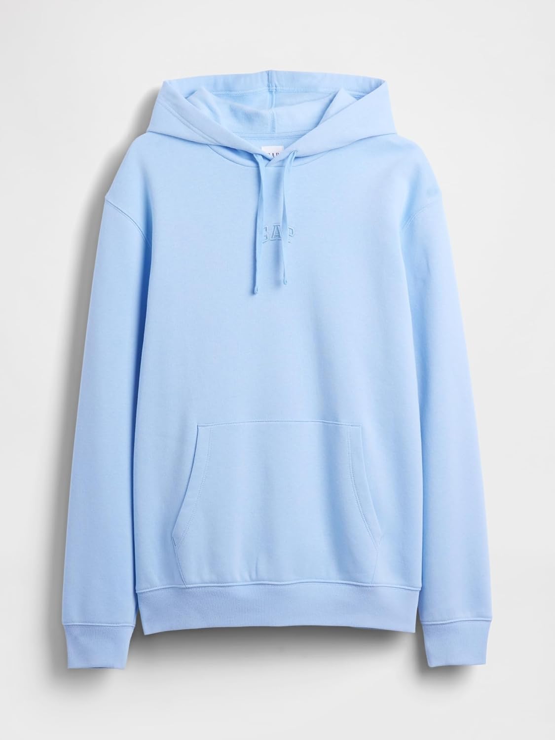 GAP Mens Mini Logo Relaxed Pullover Hoodie Wind Blue S - Image 5