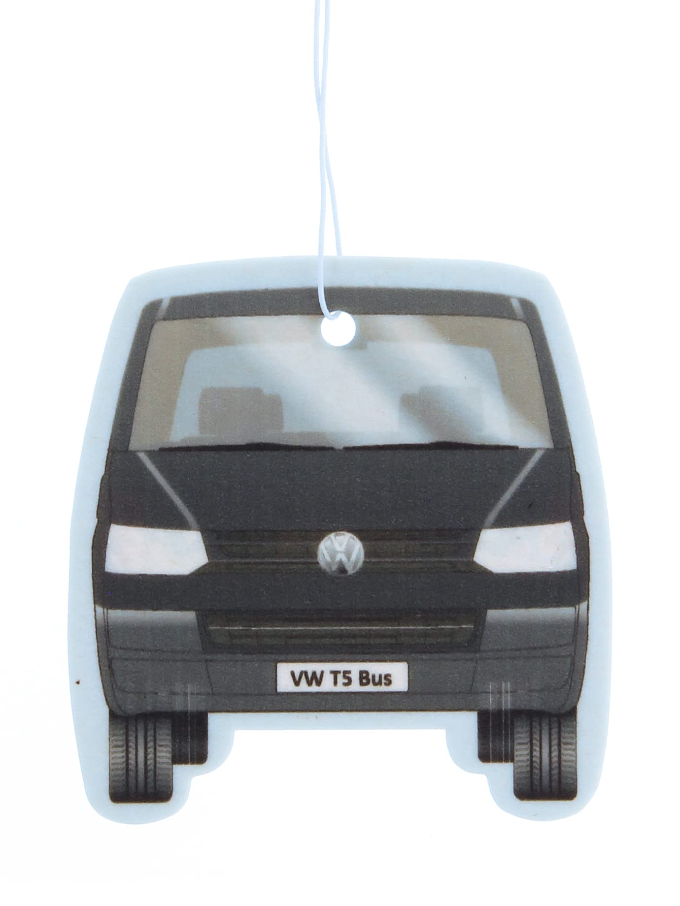 BRISA VW Collection - Volkswagen Air Freshener, Room Freshener, Deodorizer for Cars T5/T6 Bus Campervan Motif (Bus Front/Energy/Black)