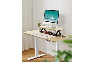 Totnz Electric Standing Desk Height Adjustable Table (48 inch, Maple): Elevate Your Workspace