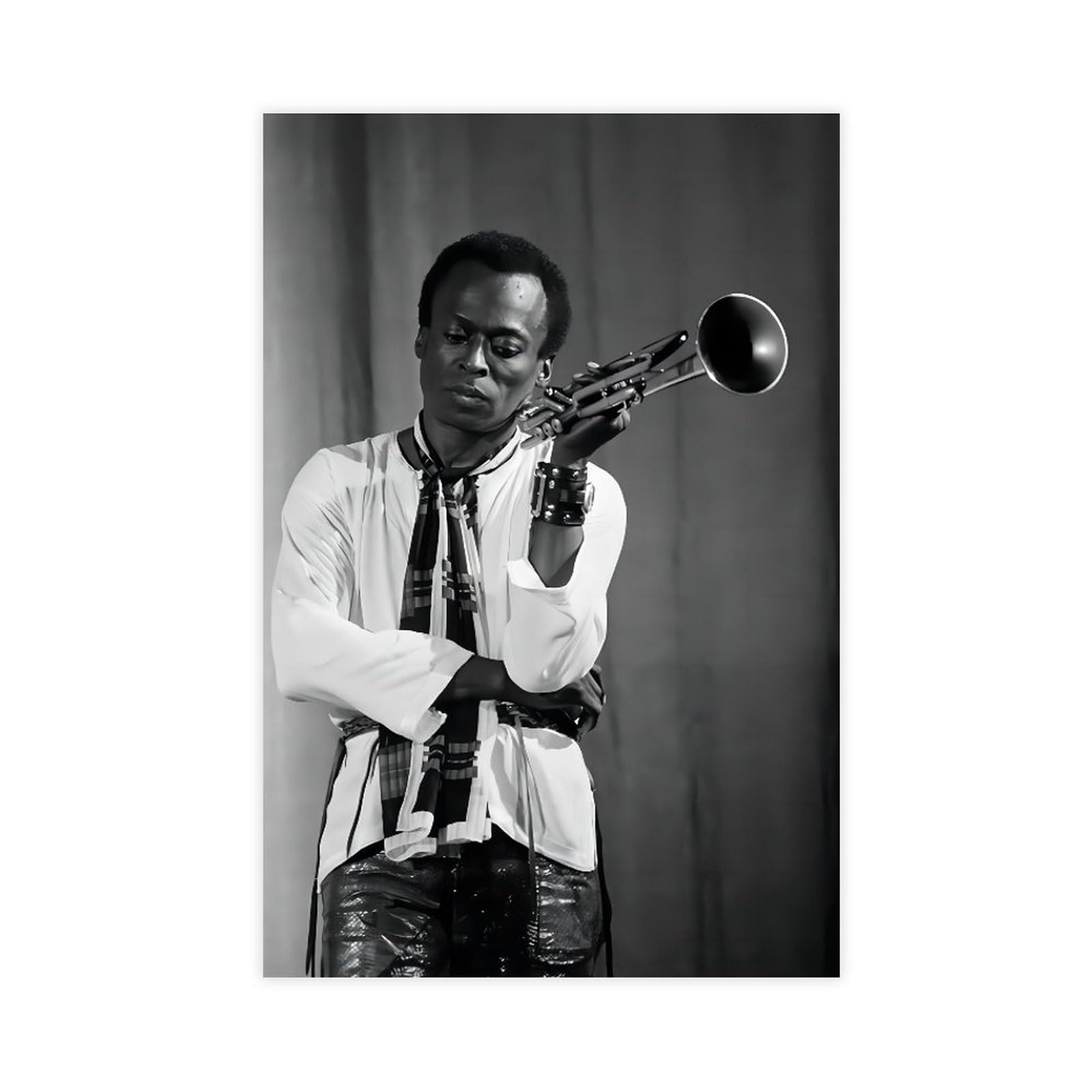 Poster musicale Miles Davis su tela, decorazione per camera da letto, sport, ufficio, camera da letto, regalo, 60 x 90 cm