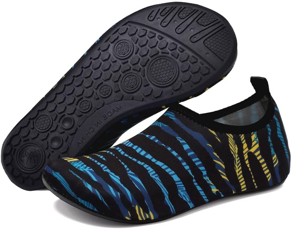 Men's Ladies Swimming Light Yoga Shoes Easy to Carry Barefoot Beach Diving Shoes(42 43)