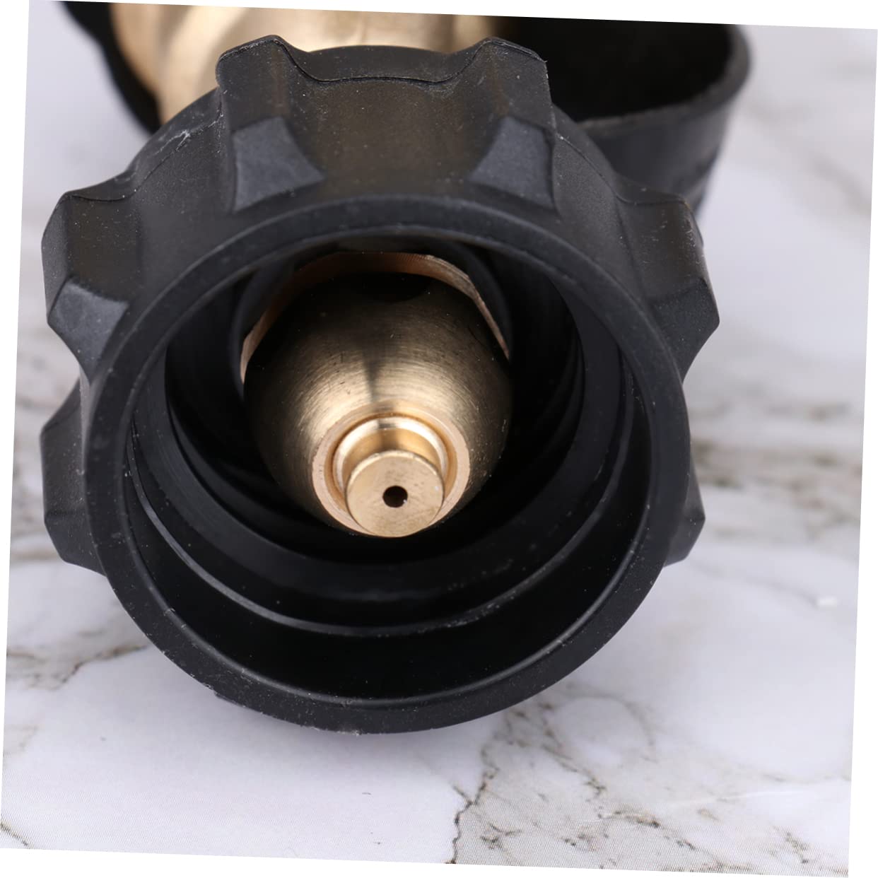 POPETPOP Easy Refill Propane Tank Connector Gas Cylinder Tank Coupler Pressure Gauge Qcc1 Propane