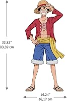 Vista 4 de RoomMates RMK5439GM Calcomanía de Pared One Piece Luffy, Rojo