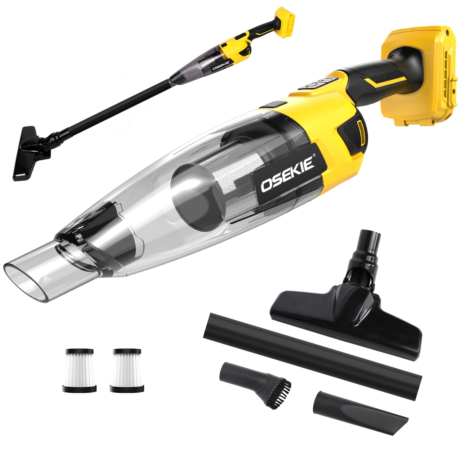 Photo 1 of Cordless Handheld Vacuum Compatible with DeWalt 20V Max Battery (Battery NOT Included) 120W Brushless Portable Car Vacuum Cleaner with Washable HEPA Filter for Auto & Pet Hair