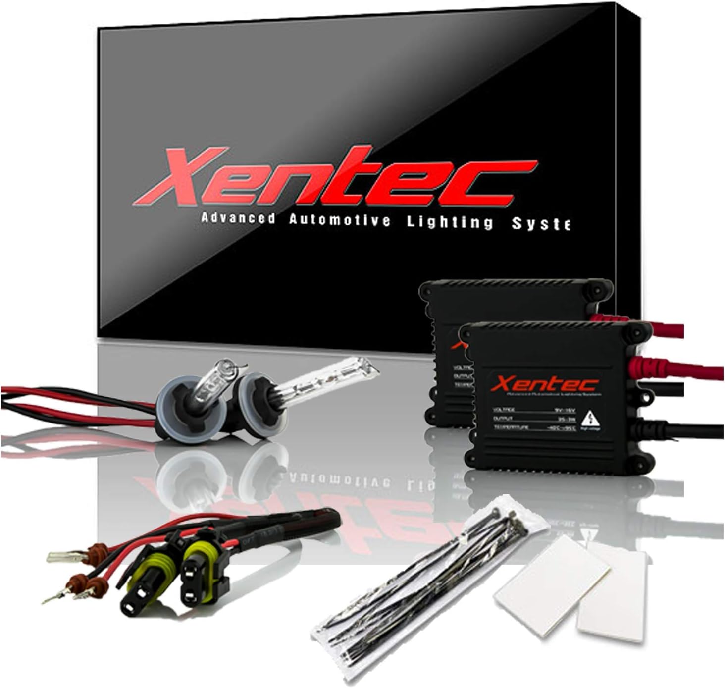 Xentec 880 (881/889) 6000K HID xenon bulb x 1 pair bundle with 2 x 35W Digital Slim Ballast (Ultra White)