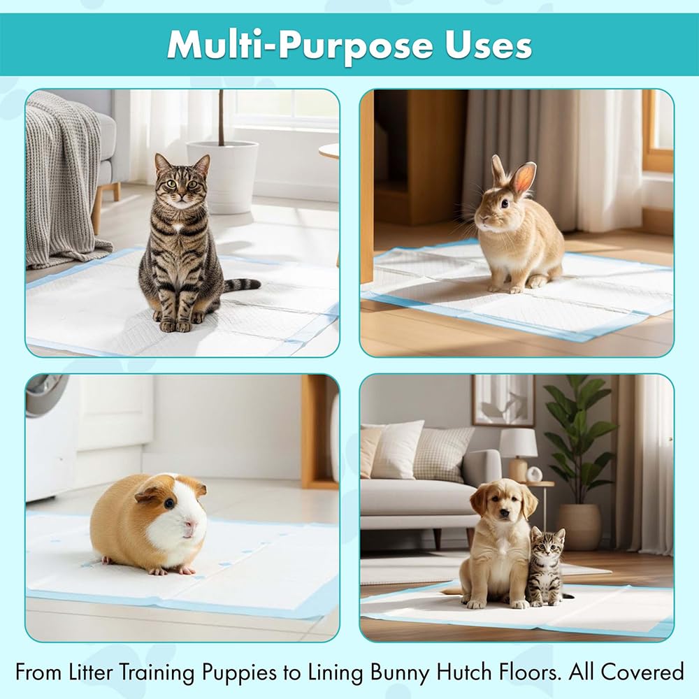 TBM Puppy Pads 50 Pack 60x60, Puppy Training Pads, Puppy Pads, Super Absorbent Large Puppy Pads, Dog Pads, Puppy Training, Dog Training Pads