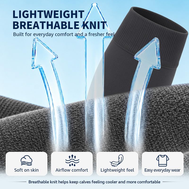 Calf Compression Sleeves for Men Women Youth, Leg Compression Soccer Socks