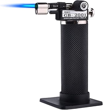 Micro Blow Torch Adjustable Flame Gold Silver Welding Soldering Jewelry Torch, for DIY Jewelry Craft Making