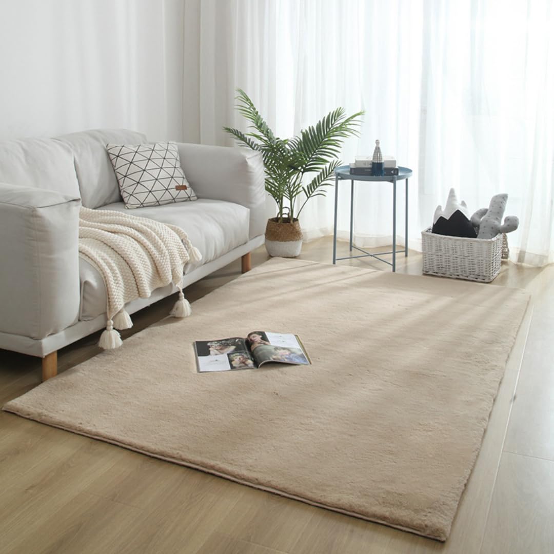 Grand tapis de salon 140x200 cm doux tapis de chambre moderne et confortable