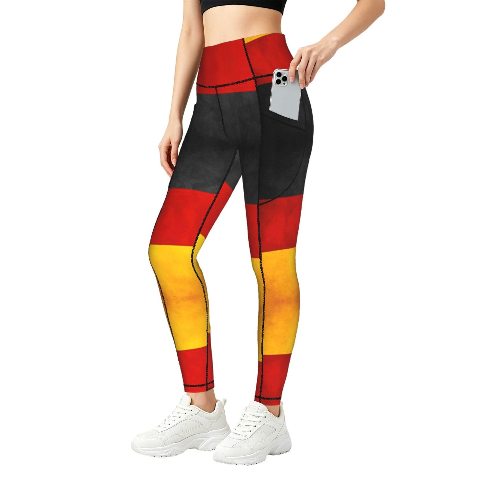Leggings para mujer con bolsillos útiles que evitan caídas 8