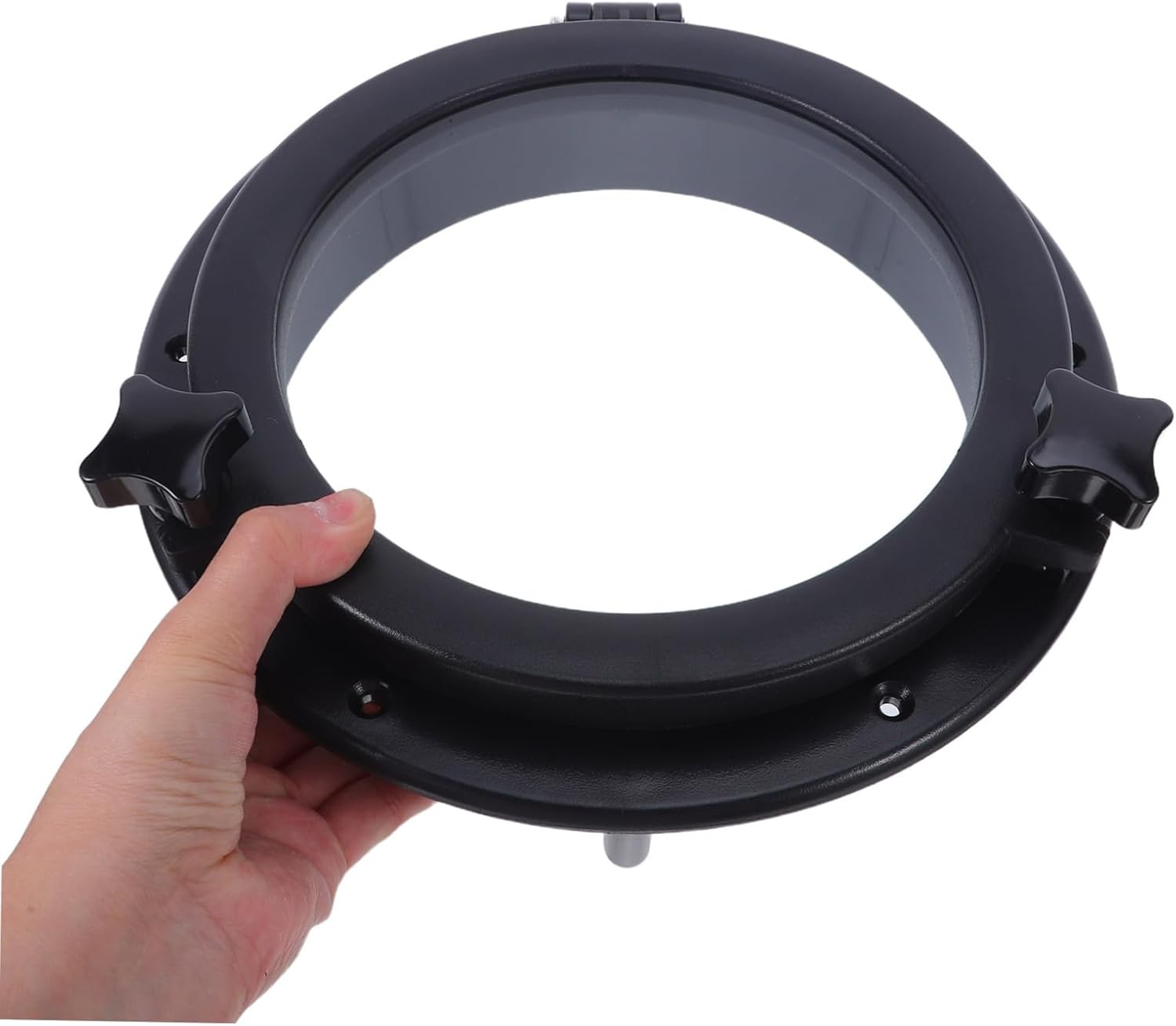 Black Round Boat Porthole Window, 10.4 Inch Opening Portlight