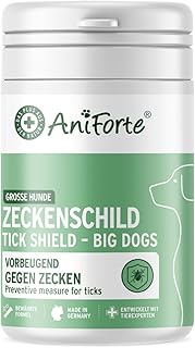 AniForte Zeckenschild für große Hunde 35-50 kg 60 Kapseln – Zeckenschutz Hund, unterstützt den Schutz gegen Zecken, natürlich & effektiv für Junior, Adult & Senior geeignet