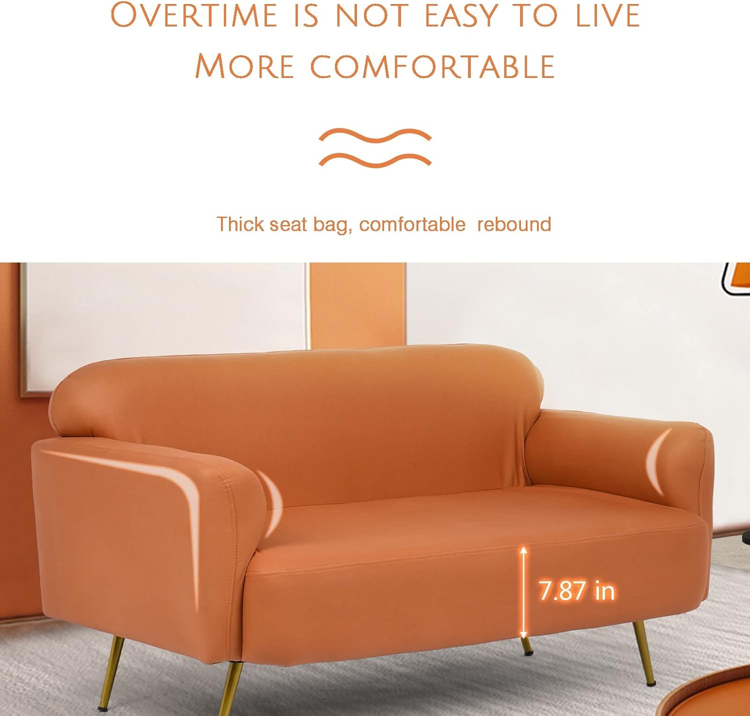 Graywhsky Minimalist Design Small Apartment Light Luxury Sofa