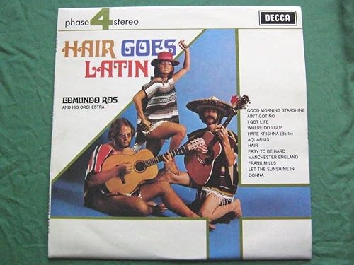 Edmundo Ros Hair Goes Latin LP Decca PFS4178 EXEX 1973