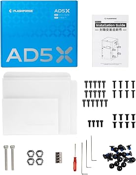 FLASHFORGE AD5X Enclosure Kit, DIY Colors & Style, Optimized Design, Reduced Noise and Odor, Suitable for High-Temperature Filament Printing