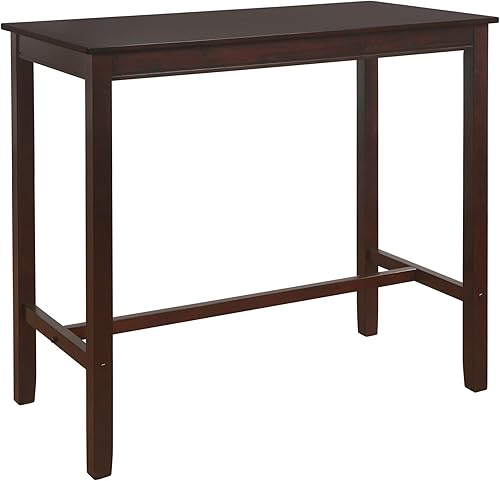 Linon Mesa Claridge de 42 pulgadas de altura de barra Espresso