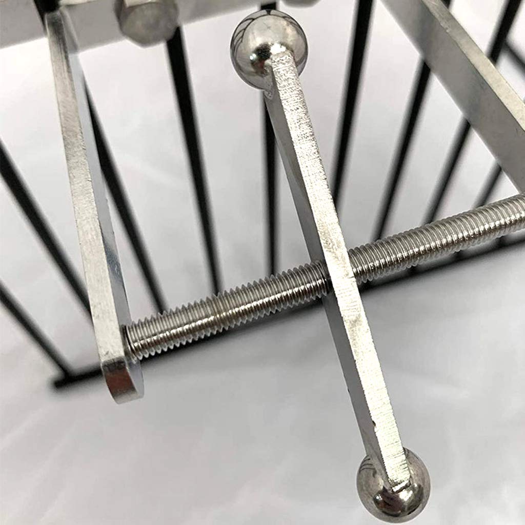 Juguete de soporte para pájaros con spinner de viaje de acero inoxidable que gira en el eje, juego mental para pájaros medianos a extragrandes