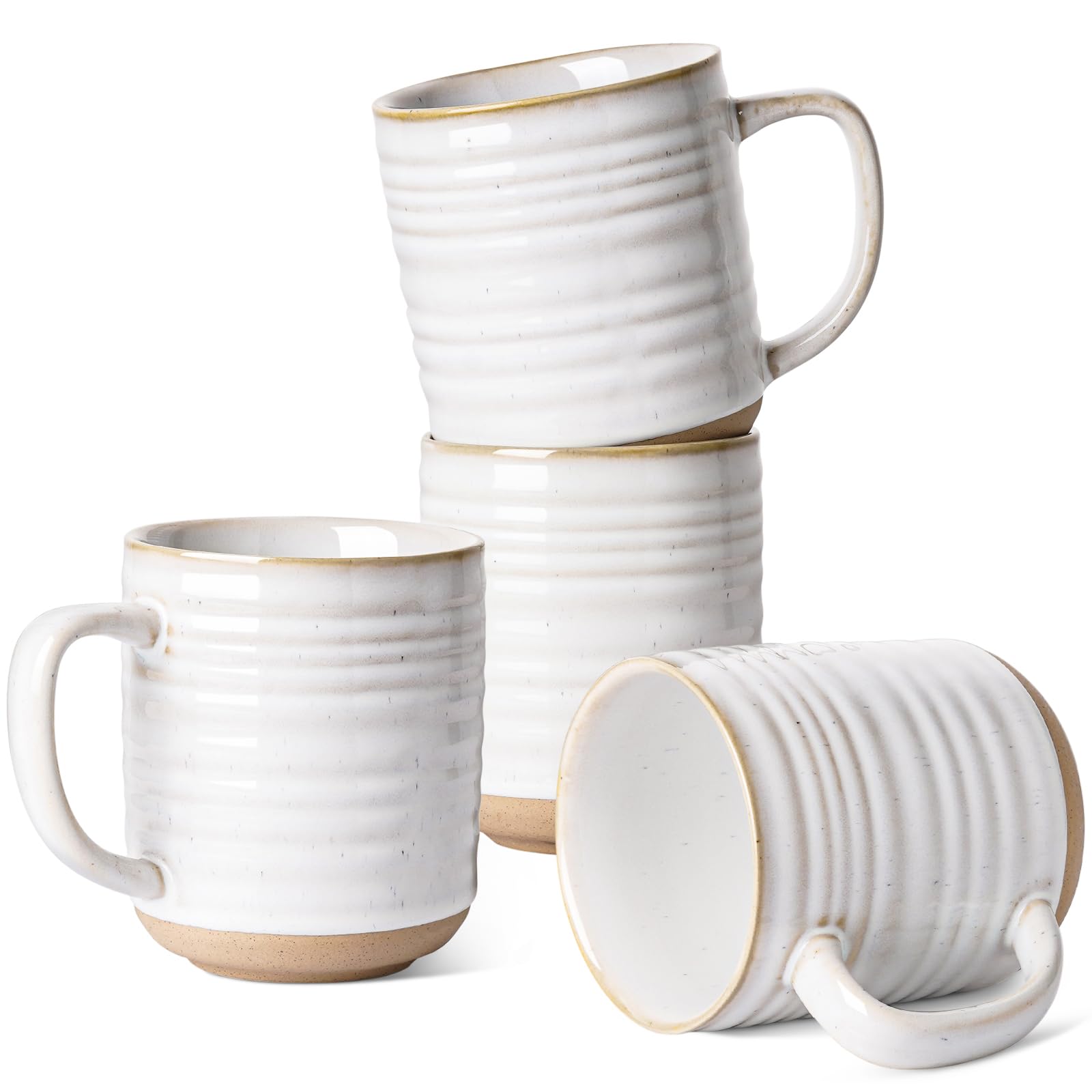 LE TAUCI Coffee Mugs 18 oz Ceramic Mug Set Coffee Cups for Latte Hot Tea Cappuccino Mocha Cocoa