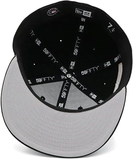 New Era 59FIFTY 黒 キャップ 7 1/4パッチツバ裏黄色71/4 New Era 59FIFTY 黒 キャップ 7 1/4パッチツバ裏黄色71/4