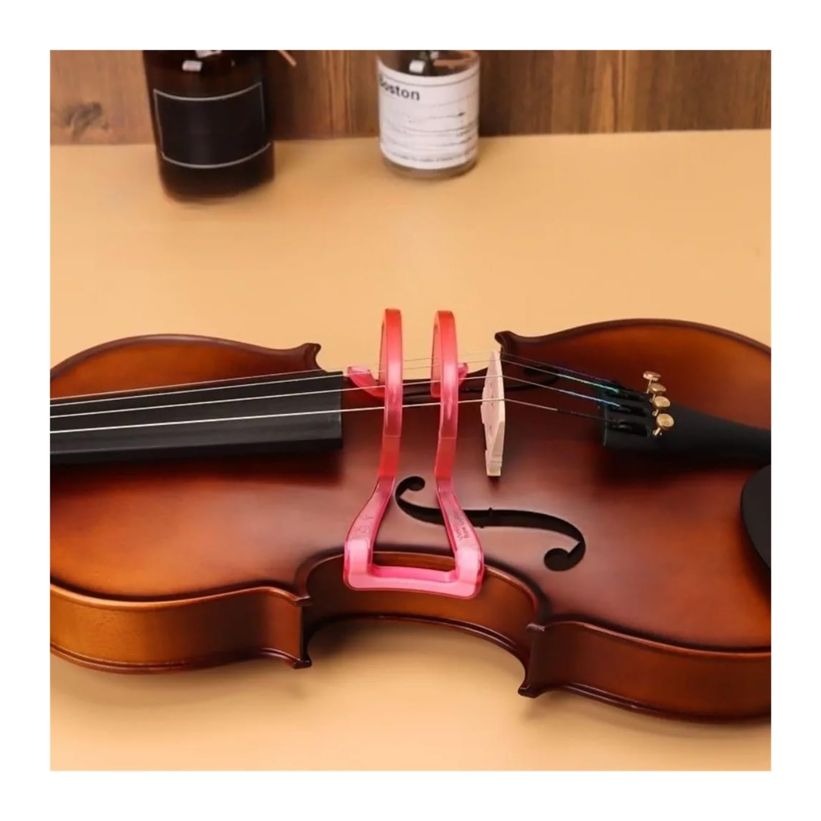 Fingerpositionierungshilfe For Anfänger Im Geigengriff | Passend for 1/4 1/8 1/10 Violinen, weiche Silikon-Fingerführung for genaue Platzierung, einfache Einrichtung