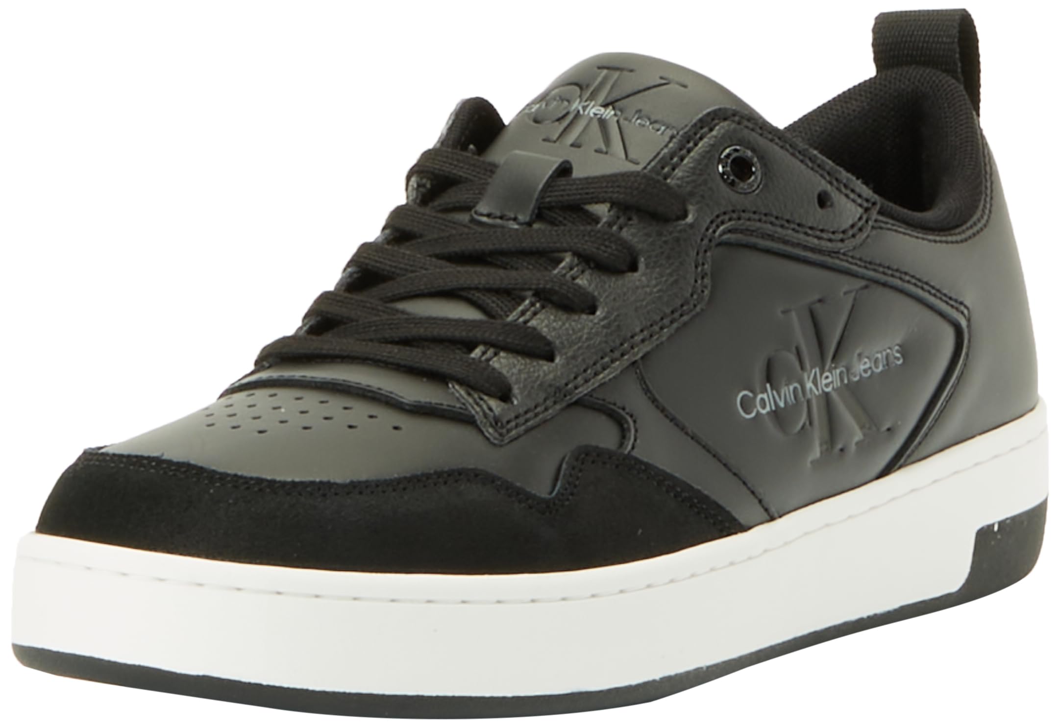 Calvin Klein Zapatillas sneaker Hombre Cupsole Low de piel, Schwarz (Negro), 44
