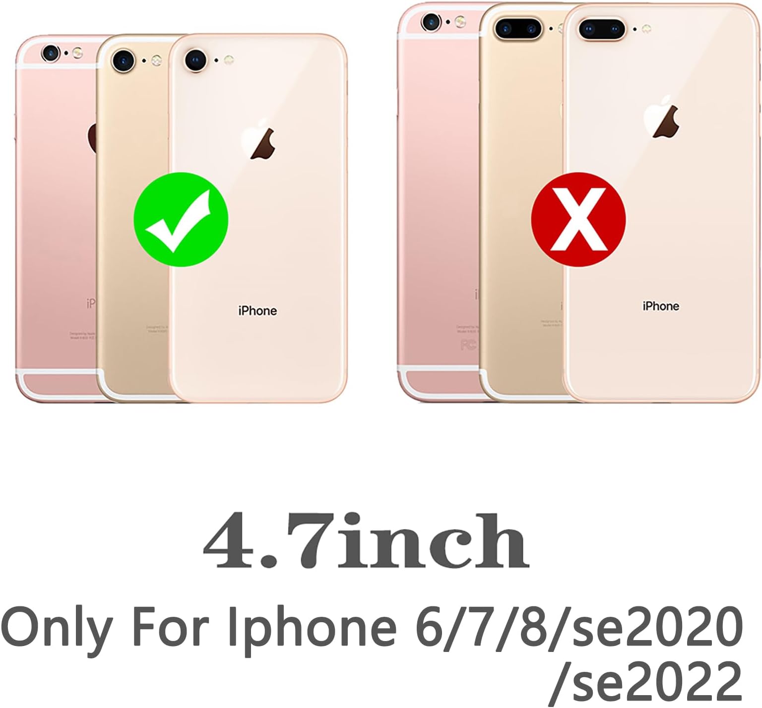 DOWINTIGER for iPhone SE 2022/2020/3rd/2nd Case for Women Girls Full-Body Dual Layer Rugged Shockproof Bumper Heavy-Duty Protective Cover for iPhone 8/7-001